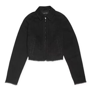 ✨ NWOT Daily Paper Black Cropped Denim Jacket ✨